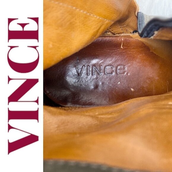 VINCE Michela Moss Green Suede Leather Covered Wedge Bootie, 7M/37.5 - Picture 13 of 16